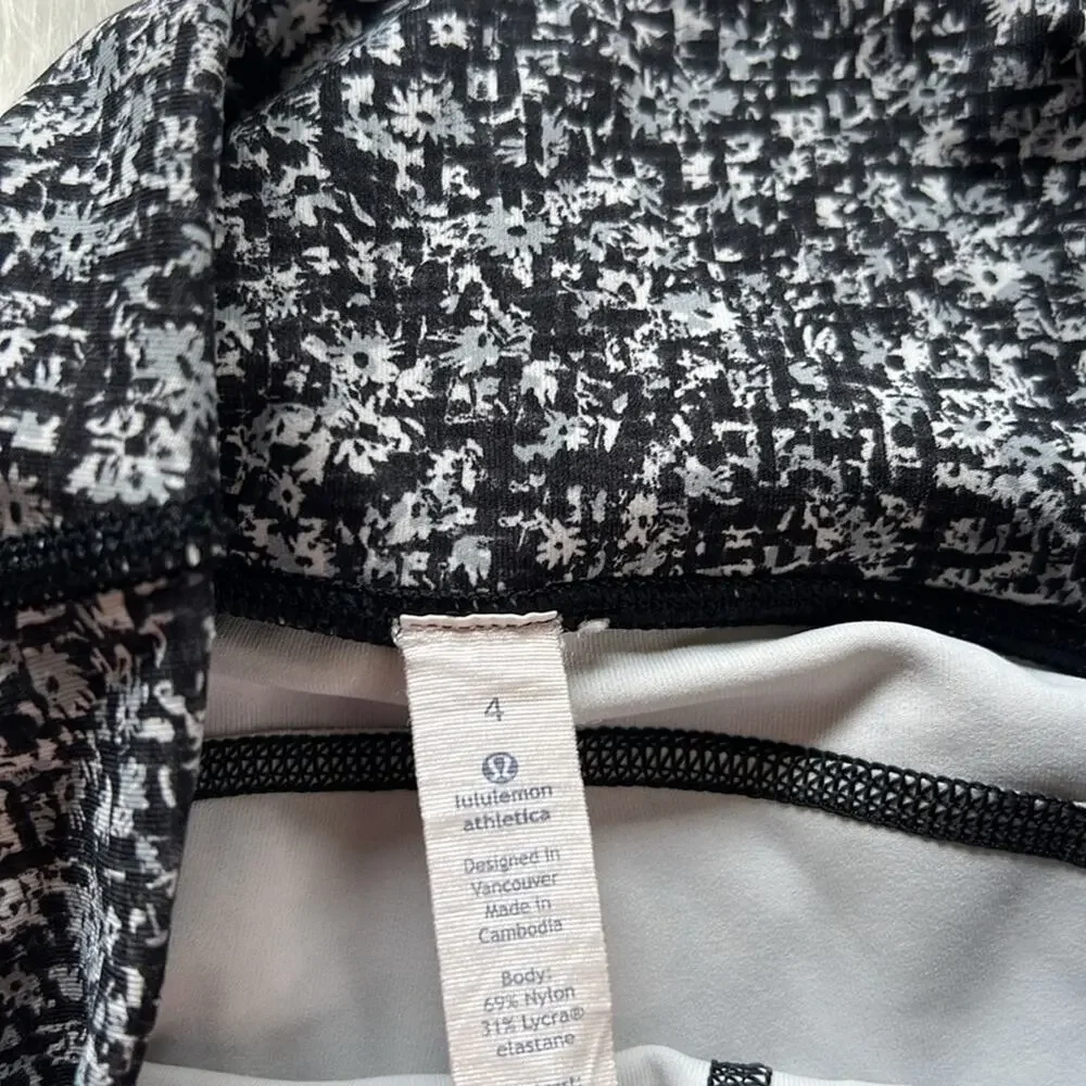 Lululemon Sole 7/8 Training Tight Alpine White Black